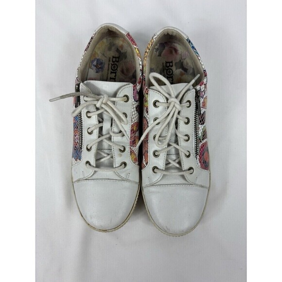 Born Mosaic Tamara Tamera Sneakers White Leather Brights 11 - Picture 3 of 12